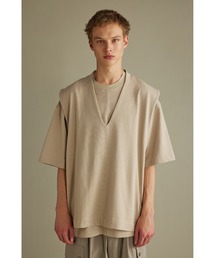 STYLEMIXER | ヘビー天竺サイドスリットベスト(ベスト)