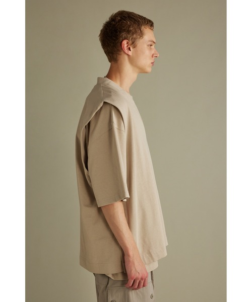 STYLEMIXER（スタイルミキサー）の「ヘビー天竺サイドスリットベスト（ベスト・メンズ・ベージュ/グレー・FREE）」の18枚目の写真