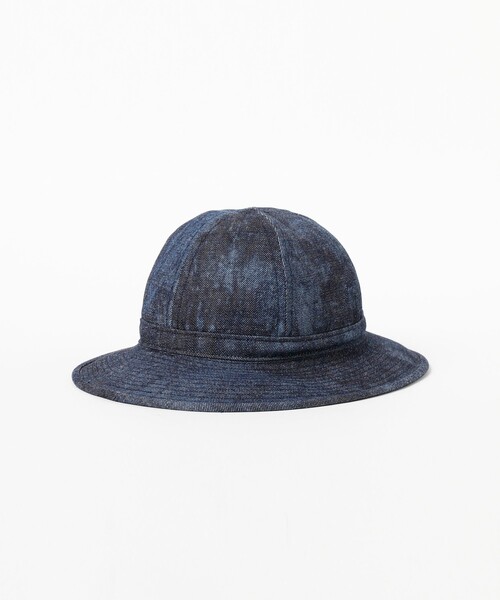 【セール】デニム ディスチャージ プリント ミリタリー ハット(ハット)|BEAMS PLUS(ビームスプラス) 【セール】デニム ディスチャージ プリント ミリタリー ハット(ハット)|BEAMS PLUS(ビームスプラス)