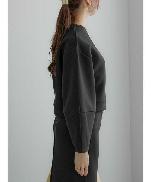 Te chichi（テチチ）の「ダンボールプルオーバー（セットアップ可）（Tシャツ/カットソー・レディース・ブラック/ベージュ・F）」の9枚目の写真