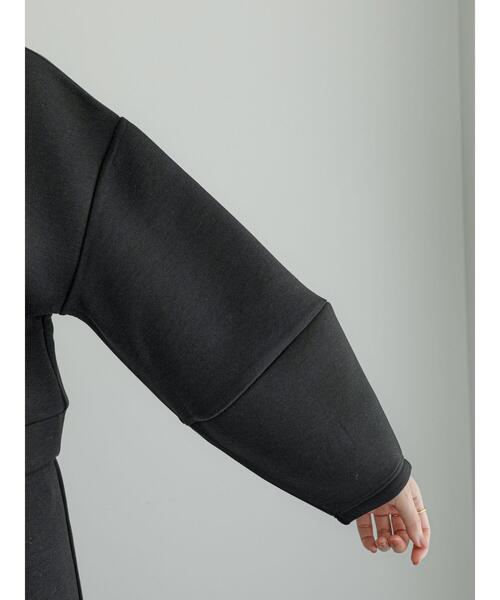 Te chichi（テチチ）の「ダンボールプルオーバー（セットアップ可）（Tシャツ/カットソー・レディース・ブラック/ベージュ・F）」の11枚目の写真