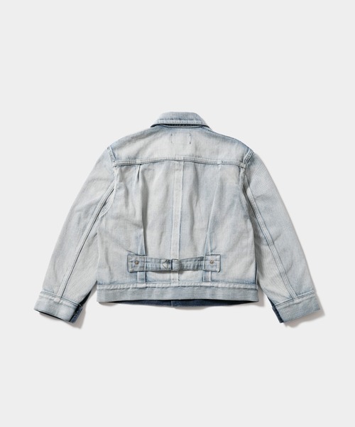 beautiful people(ビューティフルピープル)の「selvedge denim kids blouson(デニムジャケット・レディース・ケミカルウォッシュ・MEDIUM/SMALL/X-SMALL)」の6枚目の写真