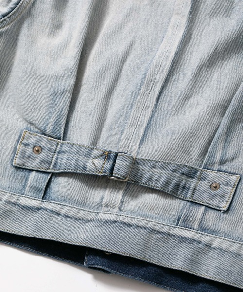 beautiful people(ビューティフルピープル)の「selvedge denim kids blouson(デニムジャケット・レディース・ケミカルウォッシュ・MEDIUM/SMALL/X-SMALL)」の10枚目の写真
