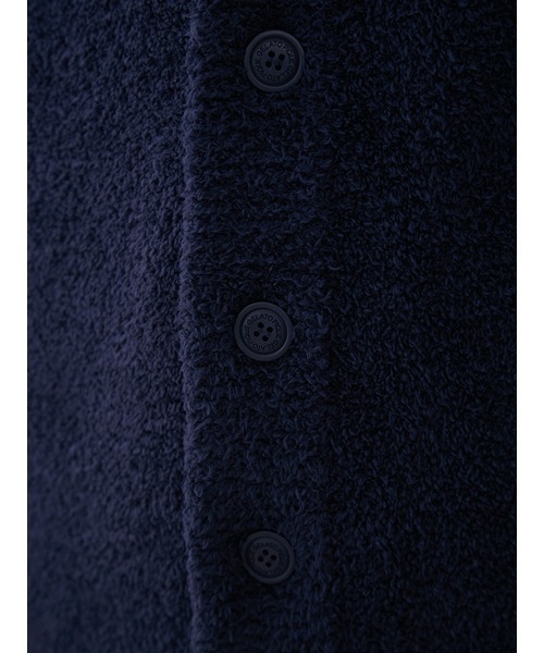 gelato pique（ジェラートピケ）の「【HOMME】ベビモコフラワージャガードカーディガン（ルームウェア/パジャマ・メンズ・クリーム/ネイビー・MEDIUM/LARGE）」の6枚目の写真