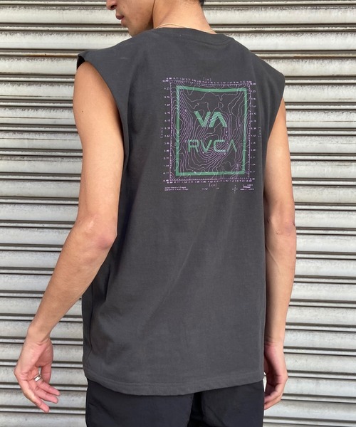 RVCA(ルーカ)の「【ZOZOTOWN限定】RVCA/ルーカ マッスルタンク カットオフスリーブ ボックスロゴ ノースリーブTシャツ BE041-350(タンクトップ・メンズ・ネイビー/ホワイト/ブラック・M/XL/L)」の7枚目の写真