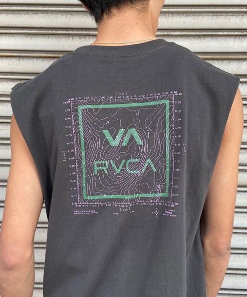 RVCA(ルーカ)の「【ZOZOTOWN限定】RVCA/ルーカ マッスルタンク カットオフスリーブ ボックスロゴ ノースリーブTシャツ BE041-350(タンクトップ・メンズ・ネイビー/ホワイト/ブラック・M/XL/L)」の11枚目の写真