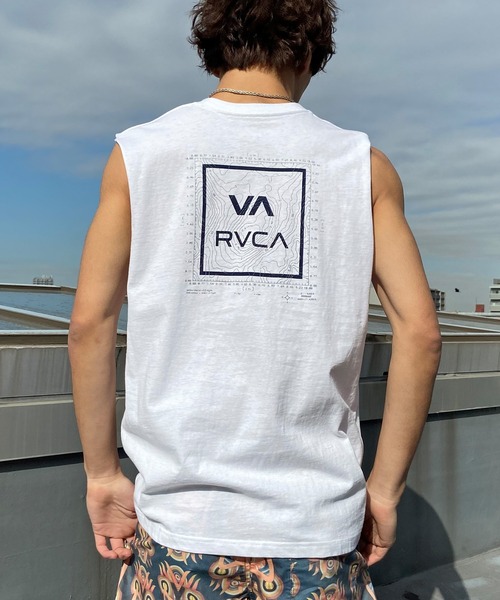 RVCA(ルーカ)の「【ZOZOTOWN限定】RVCA/ルーカ マッスルタンク カットオフスリーブ ボックスロゴ ノースリーブTシャツ BE041-350(タンクトップ・メンズ・ネイビー/ホワイト/ブラック・M/XL/L)」の13枚目の写真