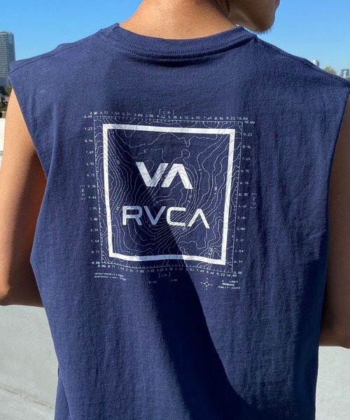 RVCA(ルーカ)の「【ZOZOTOWN限定】RVCA/ルーカ マッスルタンク カットオフスリーブ ボックスロゴ ノースリーブTシャツ BE041-350(タンクトップ・メンズ・ネイビー/ホワイト/ブラック・M/XL/L)」の20枚目の写真