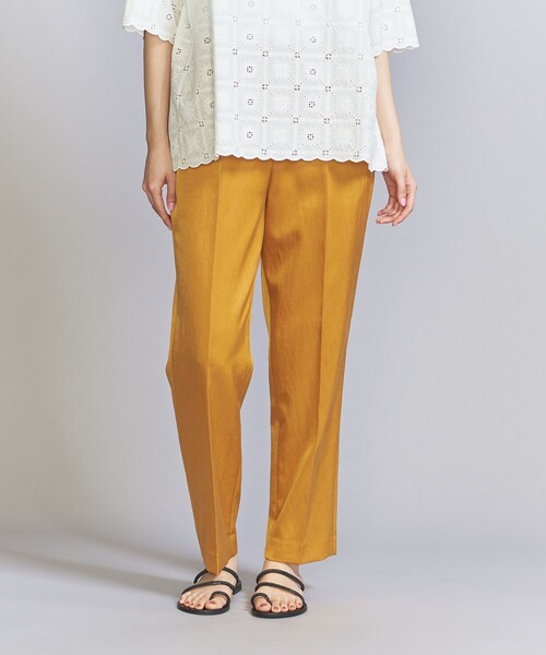 BEAUTY&YOUTH UNITED ARROWS(ビューティーアンドユースユナイテッドアローズ)の「サテンドロースト パンツ 3 -ウォッシャブル-(その他パンツ・レディース・コバルトブルー/クリーム/ダークグレー/オレンジ系その他/その他5・XS/L/S/M)」の10枚目の写真