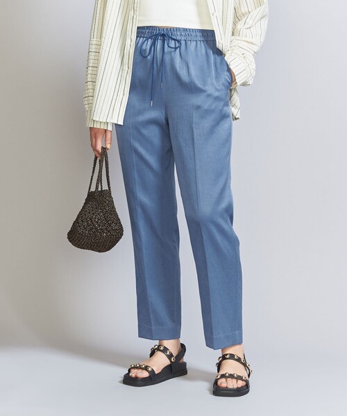 BEAUTY&YOUTH UNITED ARROWS(ビューティーアンドユースユナイテッドアローズ)の「サテンドロースト パンツ 3 -ウォッシャブル-(その他パンツ・レディース・コバルトブルー/クリーム/ダークグレー/オレンジ系その他/その他5・XS/L/S/M)」の12枚目の写真