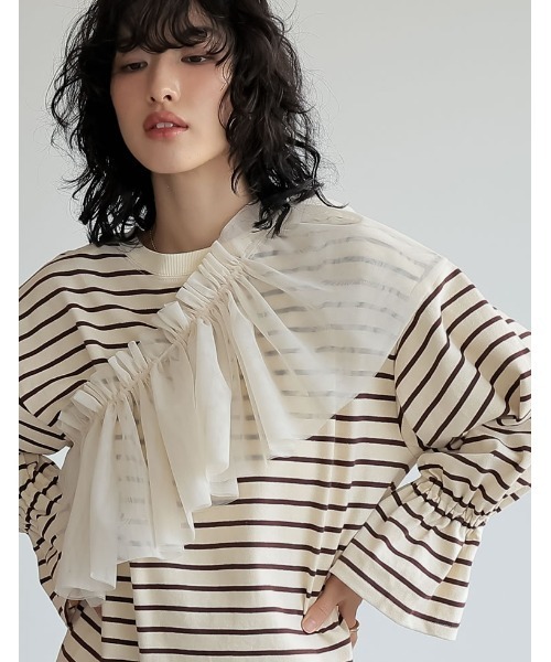 [2024SSCOLLECTION]マルチウェイチュールフリルカラー