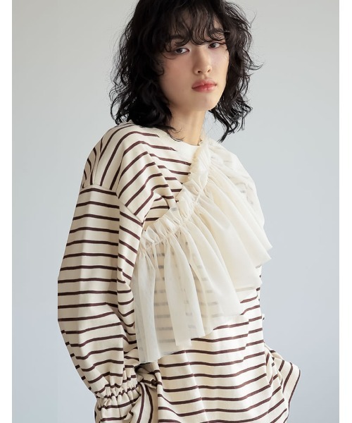 [2024SSCOLLECTION]マルチウェイチュールフリルカラー