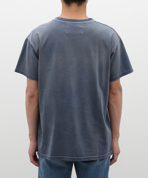 MAISON MARGIELA ネイビー Tシャツ サイズ10 48 メンズ Maison Margiela - MAISON MARGIELA (ネイビー) ディストー