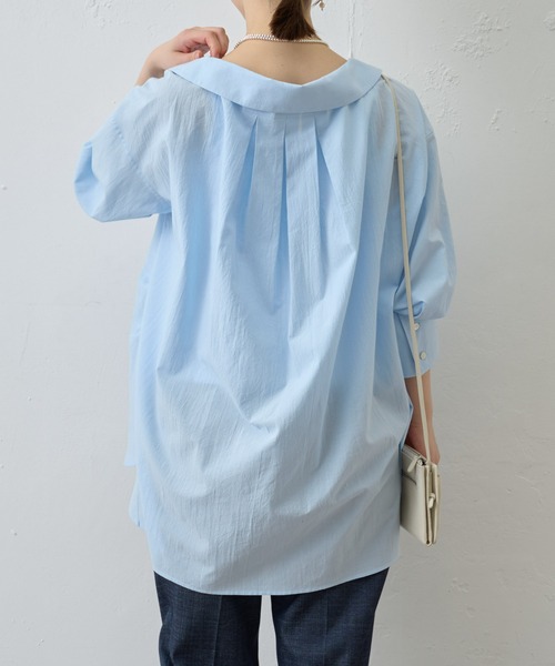 BEARDSLEY ブルー　半袖シャツ BEARDSLEY 「BEARDSLEY」 半袖ブラウス FREE ブルー レディース