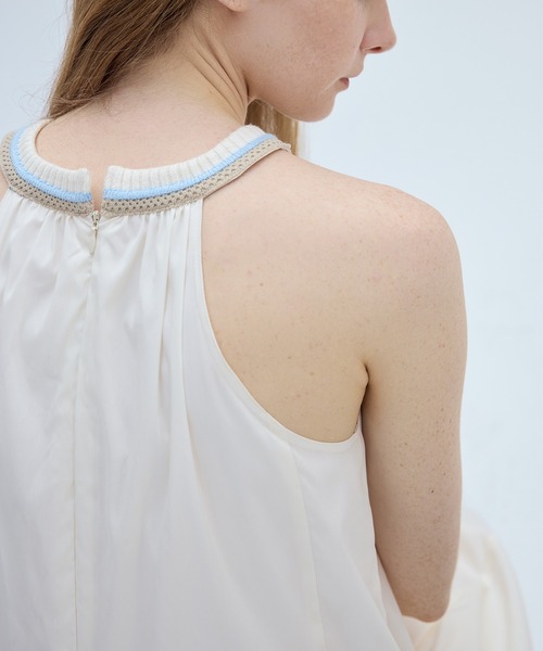 tageechita（タジチタ）の「【tageechita】リブ編みホルターネックワンピース（ワンピース・レディース・アイボリー・L/M/S）」の19枚目の写真