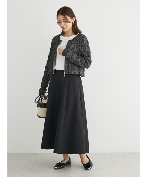 Green　Parks（グリーンパークス）の「・AND　SEARCH　ラメランダムリブカーディガン（カーディガン/ボレロ・レディース・ブラック/アイボリー/オレンジ・FREE）」の21枚目の写真