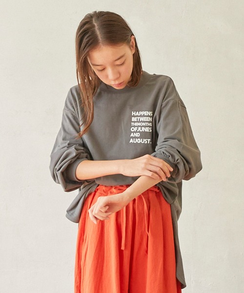 undeny.（アンディニ－）の「アンディニー ロゴ L/S Tシャツ（Tシャツ/カットソー・キッズ・チャコールグレー/ブラック/ホワイト・L/XL/M）」の3枚目の写真