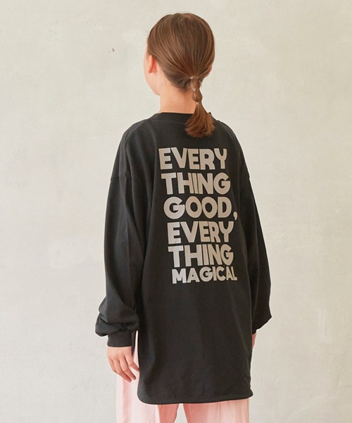 undeny.（アンディニ－）の「アンディニー ロゴ L/S Tシャツ（Tシャツ/カットソー・キッズ・チャコールグレー/ブラック/ホワイト・L/XL/M）」の4枚目の写真