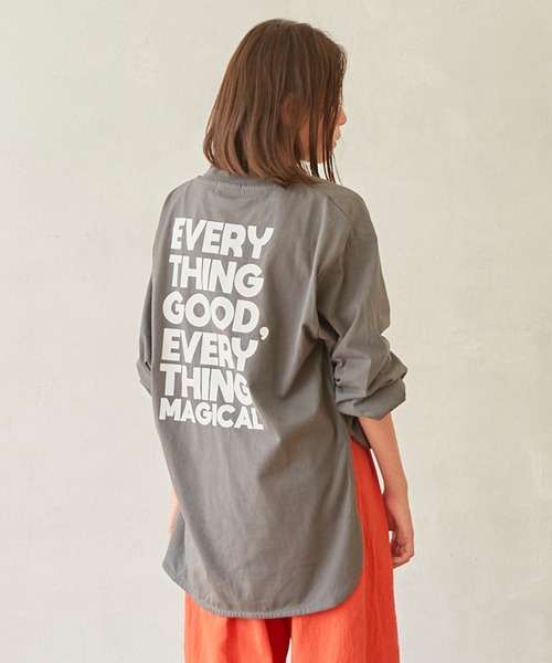 undeny.（アンディニ－）の「アンディニー ロゴ L/S Tシャツ（Tシャツ/カットソー・キッズ・チャコールグレー/ブラック/ホワイト・L/XL/M）」の5枚目の写真