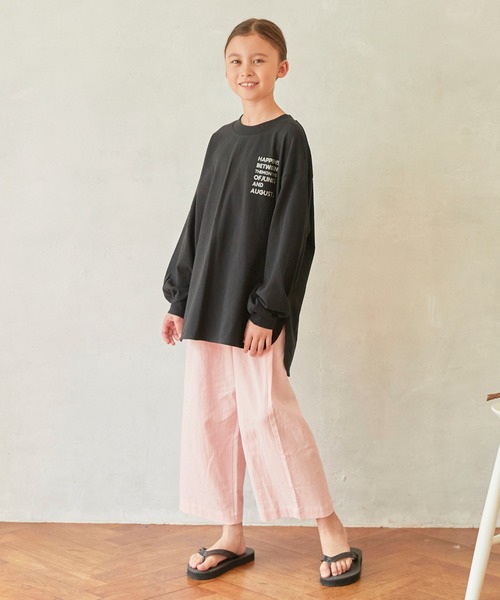 undeny.（アンディニ－）の「アンディニー ロゴ L/S Tシャツ（Tシャツ/カットソー・キッズ・チャコールグレー/ブラック/ホワイト・L/XL/M）」の7枚目の写真