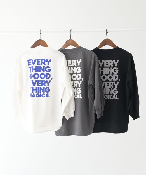 undeny.（アンディニ－）の「アンディニー ロゴ L/S Tシャツ（Tシャツ/カットソー・キッズ・チャコールグレー/ブラック/ホワイト・L/XL/M）」の14枚目の写真