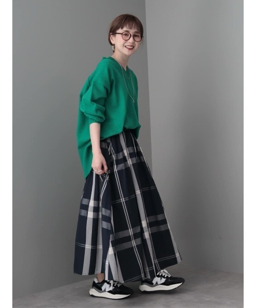 美品BETTY'S BLUE コレクションチェック柄 フレアスカート Mサイズ メモリーチェック柄フレアースカート | AND ON JIONE STORE