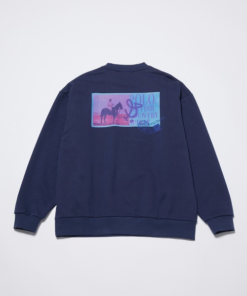 POLO BCS（ポロ ビーシーエス）の「【POLO BCS別注】j.n.r.d/バックプリントスウェット（スウェット・メンズ・ホワイト/ネイビー・M/L/LL）」の4枚目の写真