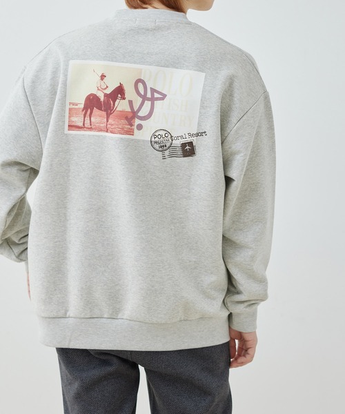 POLO BCS（ポロ ビーシーエス）の「【POLO BCS別注】j.n.r.d/バックプリントスウェット（スウェット・メンズ・ホワイト/ネイビー・M/L/LL）」の6枚目の写真