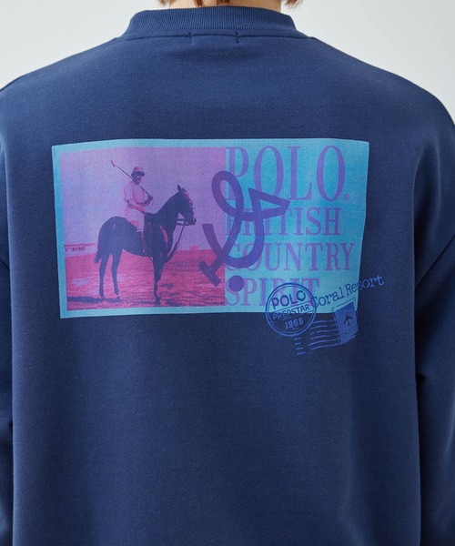 POLO BCS（ポロ ビーシーエス）の「【POLO BCS別注】j.n.r.d/バックプリントスウェット（スウェット・メンズ・ホワイト/ネイビー・M/L/LL）」の16枚目の写真