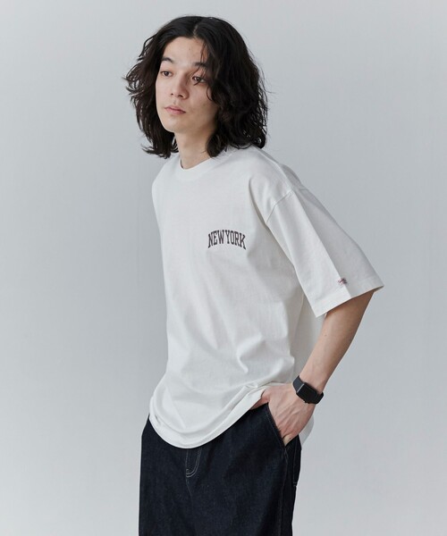 SMITH'S（スミス）の「SMITH’S（スミス）別注ロゴプリントTシャツ（Tシャツ/カットソー・メンズ・ホワイト/ダークグレー/ロイヤルブルー・S/M/L/XL）」の7枚目の写真