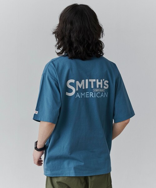 SMITH'S（スミス）の「SMITH’S（スミス）別注ロゴプリントTシャツ（Tシャツ/カットソー・メンズ・ホワイト/ダークグレー/ロイヤルブルー・S/M/L/XL）」の20枚目の写真