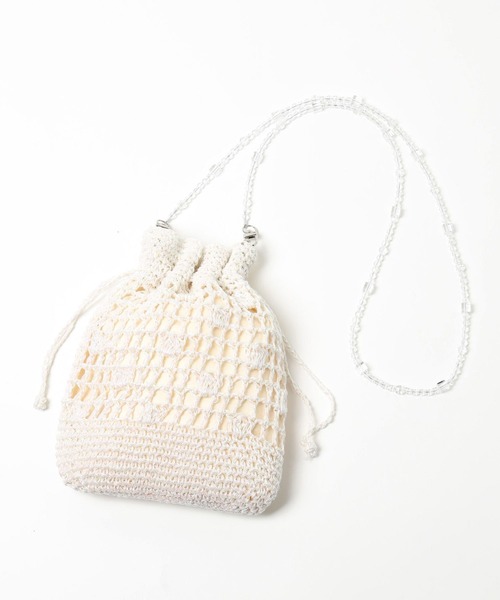 niko and...(ニコアンド)の「オリジナル巾着チェンジショルダーバッグ(ショルダーバッグ・レディース・ブラック/ホワイト系/イエロー・0)」の10枚目の写真