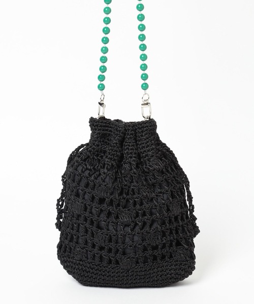 niko and...(ニコアンド)の「オリジナル巾着チェンジショルダーバッグ(ショルダーバッグ・レディース・ブラック/ホワイト系/イエロー・0)」の6枚目の写真