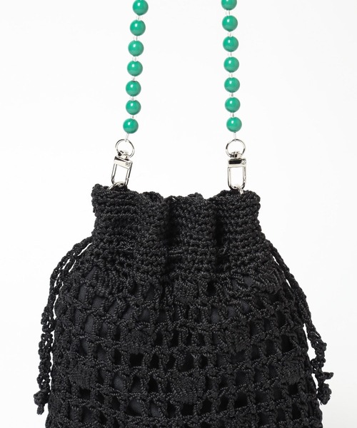 niko and...(ニコアンド)の「オリジナル巾着チェンジショルダーバッグ(ショルダーバッグ・レディース・ブラック/ホワイト系/イエロー・0)」の19枚目の写真