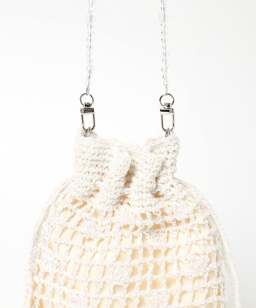 niko and...(ニコアンド)の「オリジナル巾着チェンジショルダーバッグ(ショルダーバッグ・レディース・ブラック/ホワイト系/イエロー・0)」の20枚目の写真