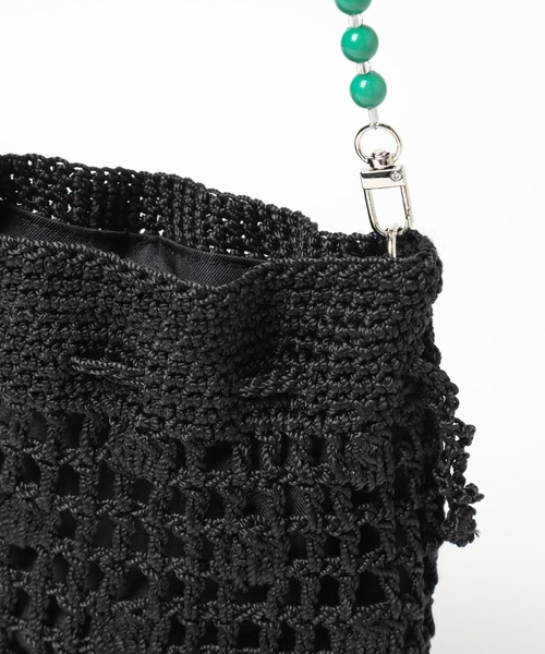 niko and...(ニコアンド)の「オリジナル巾着チェンジショルダーバッグ(ショルダーバッグ・レディース・ブラック/ホワイト系/イエロー・0)」の21枚目の写真