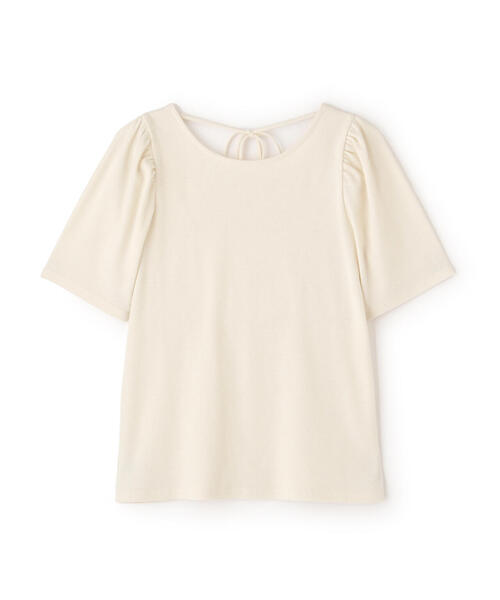 FREE'S MART（フリーズマート）の「◆バックリボンパフスリーブテレコカットソー（Tシャツ/カットソー・レディース・ブラック/ホワイト/ピンク/ライトグリーン・FREE）」の18枚目の写真