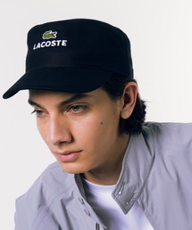 Lacoste ニット帽とマフラーセット グリーン LACOSTE ラコステ 帽子 バケットハット サファリハット メンズ