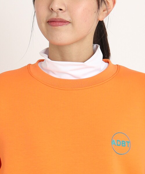 adabat（アダバット）の「◆【ADBT】袖ロゴデザイン 長袖クルーネックトレーナー（スウェット・レディース・ブラック/オレンジ/ホワイト・42/40/38）」の15枚目の写真