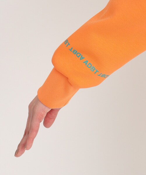 adabat（アダバット）の「◆【ADBT】袖ロゴデザイン 長袖クルーネックトレーナー（スウェット・レディース・ブラック/オレンジ/ホワイト・42/40/38）」の17枚目の写真