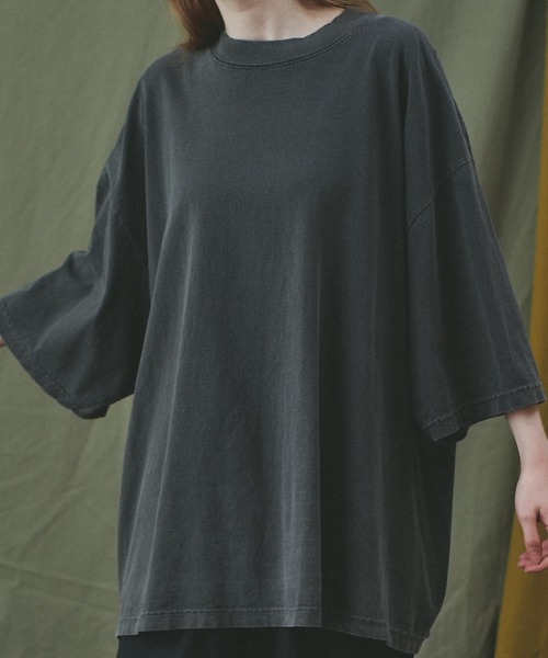 SHAKA(シャカ)の「SHAKA WEAR/シャカ ウェア ガーメントダイ ドロップ ショルダー Tee(Tシャツ/カットソー・メンズ・ホワイト/カーキ/ブラック/スミクロ・LARGE/MEDIUM/X-LARGE)」の7枚目の写真
