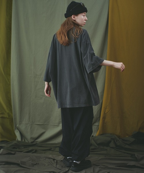 SHAKA(シャカ)の「SHAKA WEAR/シャカ ウェア ガーメントダイ ドロップ ショルダー Tee(Tシャツ/カットソー・メンズ・ホワイト/カーキ/ブラック/スミクロ・LARGE/MEDIUM/X-LARGE)」の6枚目の写真