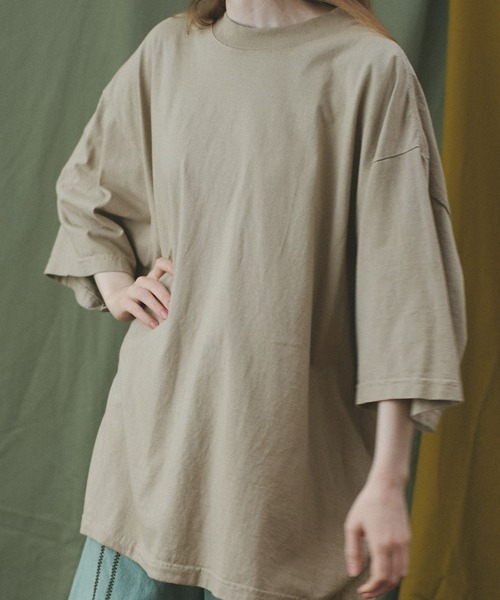 SHAKA(シャカ)の「SHAKA WEAR/シャカ ウェア ガーメントダイ ドロップ ショルダー Tee(Tシャツ/カットソー・メンズ・ホワイト/カーキ/ブラック/スミクロ・LARGE/MEDIUM/X-LARGE)」の11枚目の写真