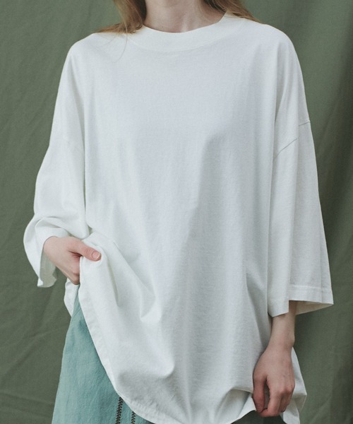 SHAKA(シャカ)の「SHAKA WEAR/シャカ ウェア ガーメントダイ ドロップ ショルダー Tee(Tシャツ/カットソー・メンズ・ホワイト/カーキ/ブラック/スミクロ・LARGE/MEDIUM/X-LARGE)」の9枚目の写真