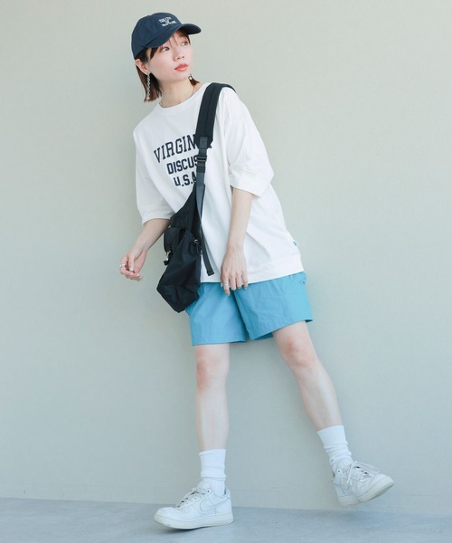 DISCUS ATHLETIC（ディスカス　アスレチック）の「DISCUS/ディスカス カレッジBIGTシャツ（Tシャツ/カットソー・レディース・イエロー/グリーン/ネイビー/レッド/ホワイト/ブラック・FREE）」の10枚目の写真