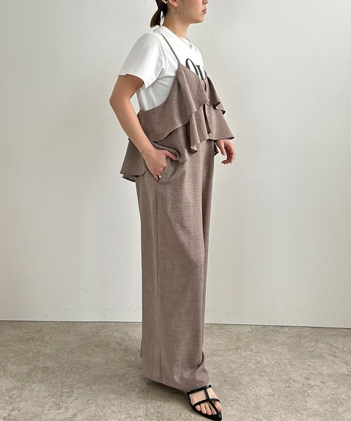 セール】フリルビスチェキャミサロペット（サロペット/オーバーオール