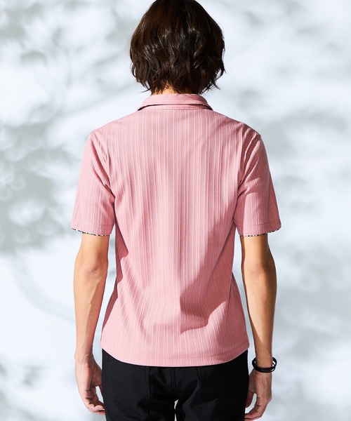 【WEB限定】ランダムテレコスキッパーポロシャツ（ポロシャツ）｜HIDEAWAYS NICOLE（ハイダウェイニコル）