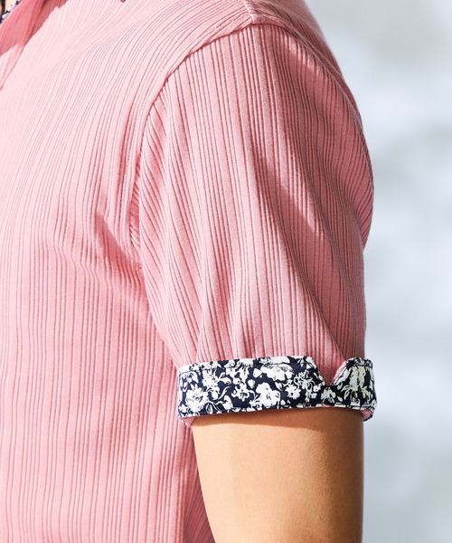 【WEB限定】ランダムテレコスキッパーポロシャツ（ポロシャツ）｜HIDEAWAYS NICOLE（ハイダウェイニコル）