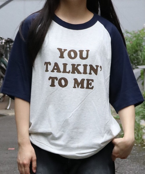 Starting Over（スターティングオーバー）の「raglan sleeve print  T-shirt/オーバーサイズ ラグランスリーブ プリント Tシャツ/リンガー プリント クルーネック 半袖Tシャツ（Tシャツ/カットソー・メンズ・サックスブルー/グレー系その他/ブラック/アッシュグレー/ブラック系その他/ホワイト/ホワイト系その他/ベージュ系その他/ベージュ/ブルー系その他/グレー系その他2/グレー系その他3/ホワイト系その他3/ホワイト系その他2・S/M/L/XL）」の11枚目の写真