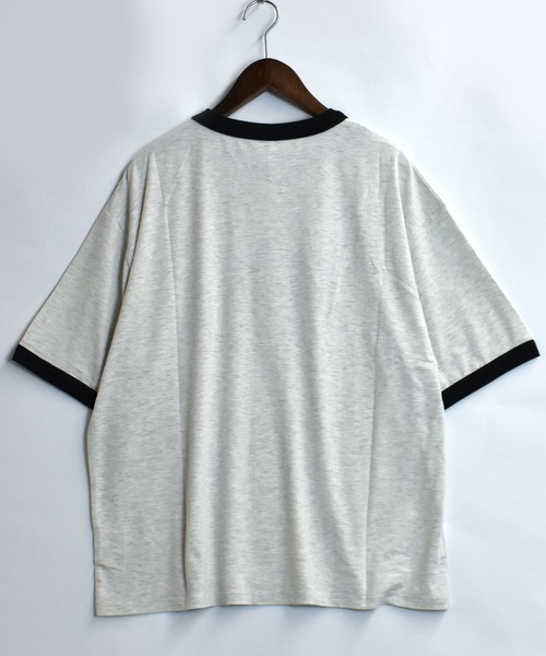 Starting Over（スターティングオーバー）の「raglan sleeve print  T-shirt/オーバーサイズ ラグランスリーブ プリント Tシャツ/リンガー プリント クルーネック 半袖Tシャツ（Tシャツ/カットソー・メンズ・サックスブルー/グレー系その他/ブラック/アッシュグレー/ブラック系その他/ホワイト/ホワイト系その他/ベージュ系その他/ベージュ/ブルー系その他/グレー系その他2/グレー系その他3/ホワイト系その他3/ホワイト系その他2・S/M/L/XL）」の19枚目の写真